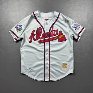 100% Authentic Chipper Jones Mitchell Ness 1999 Atlanta Braves Jersey Size 48 XL - Picture 1 of 8