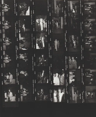 Contact Photo Sheet & Negatives Andy Gibb Agutter Cindy Williams Don Johnson - Image 1 of 2