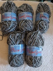  Vintage Columbia Minera Windspun Yarn.  Color: Slate. Lot Of 5 - Picture 1 of 8
