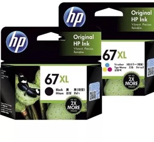 Genuine HP 67XL Black / HP 67XL Colour High Yield Inkjet Cartridge - Picture 1 of 1