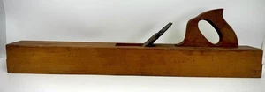 Antique Wood Jointer Plane French Peugeot Freres A Garantie & Lion Logo 26.5" 54 - Picture 1 of 22