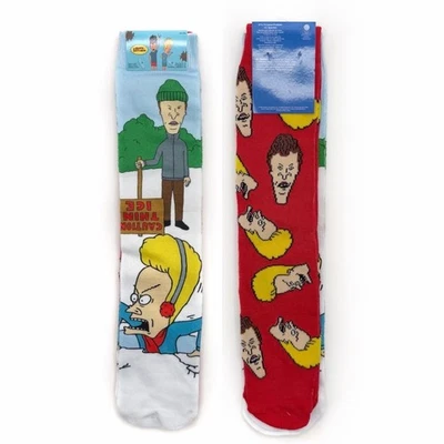 Calcetines Beavis and Butt-Head Buttthead Crew Hombre Mujer MTV 90s Divertido Regalo Navidad Foto 1 de 4