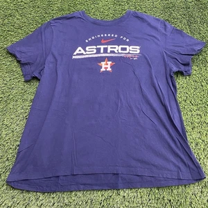 Nike Engineered For Astros Houston MLB Mens Navy Blue 2XL T-Shirt Baseball Sport - Picture 1 of 9