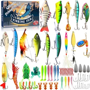 Fishing Advent Calendar - 24 Days Lure Countdown Set for Anglers and Fishing Lov - Picture 1 of 12