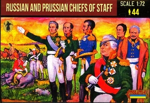 Strelets Models 1/72 RUSSIAN & PRUSSIAN CHIEFS OF STAFF Figure Set - Picture 1 of 3