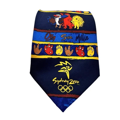 Corbata Hombre Oficial Juegos Olímpicos Sydney 2000 Poliéster 10cm W 146cm L Davenport Foto 1 de 4