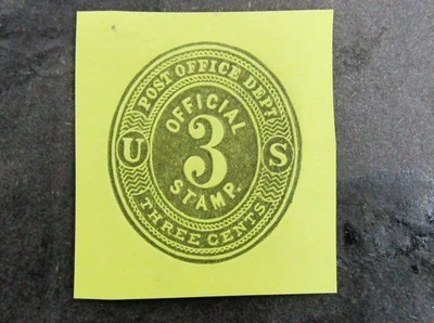 nystamps US Cut Square Stamp # UO2 Mint H       N28x2980 - Image 1 of 2