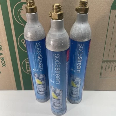 3x SodaStream Empty 60L CO2 Cylinder Replacement Canisters C02 Soda  A/19  - Image 1 of 4