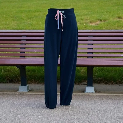 PJ Salvage Jogger Pants Navy Heart Print Lounge Sweatpants NWT Medium Cozy - Image 1 of 4