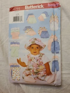 Butterick Infant Romper Jumper Pants Hat Pattern 4791 Size L-XL Free Shipping - Picture 1 of 2