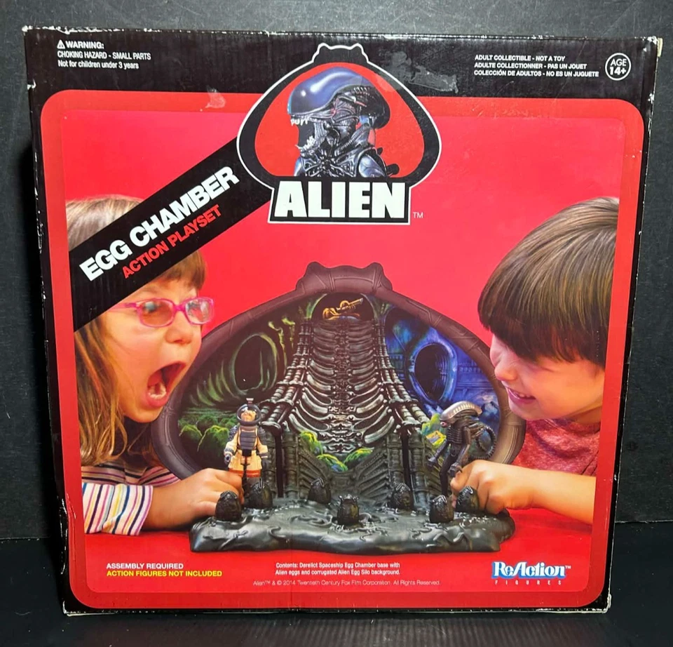 Juego de acción Super7 ReAction 2014 Alien Egg Chamber Aliens *VERSIÓN CAJA NEGRA* Foto 1 de 4