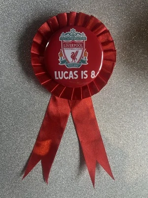 Liverpool Birthday Football Badge , Lfc For Birthdays Personalised Name And Age