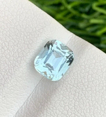 1.50 Carats Beautiful Sea Blue Aquamarine, Cushion Cut - Image 1 of 4