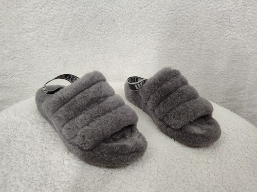 Pantofole UGG Yeah donna slide 8 grigio antracite lanugine slingback casual comode