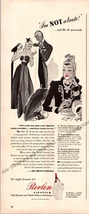 Lápiz labial Revlon impresión anuncio efímero arte de pared decoración vintage 1941 Mr B - Imagen 1 de 1