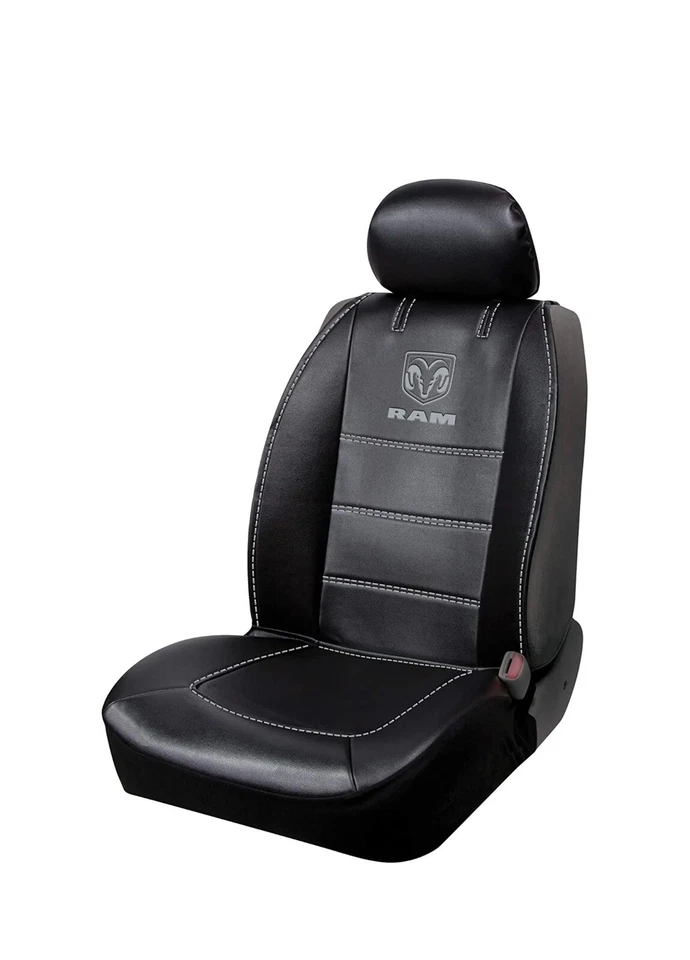 ⭐️⭐️⭐️⭐️⭐️ RAM Deluxe Lateral PU Cuero Cubierta Asiento Camión 1500 2500 3500 NUEVO Foto 1 de 4