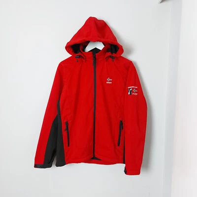 Norway Scandinavian Explorer Jacket Mens XSmall Red Softshell Fleece Lining Coat - Image 1 of 4