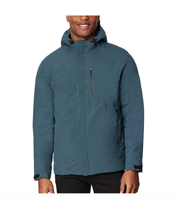 32 Degrees Men's Waterproof Winter Jacket (S, Blue)