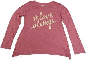 Epic Threads Big Girls Graphic Print T-Shirt Long sleeve Mauve XL 61-64" 110Lbs - Picture 1 of 2