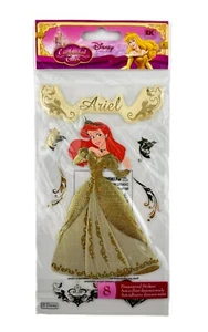 Disney Enchanted Tales Princess Ariel Gold Scrapbooking Dimensional Sticker - Picture 1 of 3