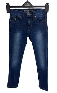 Guess Los Angeles Girl's Dark Wash Skinny Blue Denim Jeans Size 8 - Picture 1 of 8