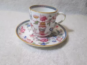 Antikes Brownfield & Sons Demitasse Tasse Untertasse Set um 1871 - Bild 1 von 9