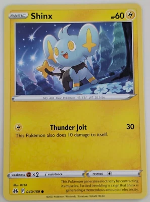 Shinx 040/159 - 2023 Pokémon TCG - Crown Zenith Common - Image 1 of 2