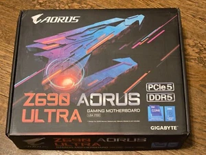GIGABYTE Z690 AORUS ULTRA LGA 1700 INTEL ATX DDR5 Gaming Mainboard - Bild 1 von 7