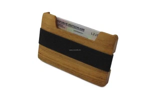 WoodBi | Kreditkartenetui und Minimalistische Geldbörse | Portemonnaie aus Holz - Bild 1 von 12