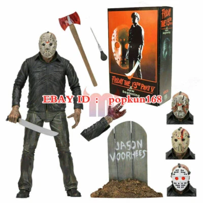 Nueva figura de acción Jason Voorhees NECA Friday The 13th Ultimate Part 5 juguetes de 7" Foto 1 de 4