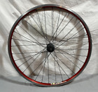 Bontrager A-Sym Red Anodized Aluminum 26" Mtn Bike Rear Wheel Deore Lx M570 Hub