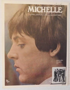 SHEET MUSIC Beatles "Michelle" © 1965 Paul McCartney Cover - Picture 1 of 2