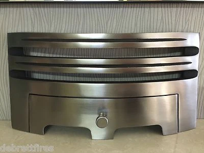 Grace 16" / 40 cm Cast Polished Front Fret for Gas / Electric Fire. NOT SHINY    - Image 1 of 3