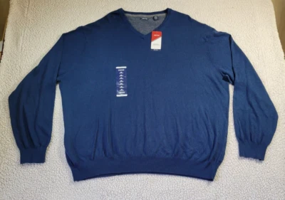 NWT IZOD XXL V-Neck Fieldhouse Sweater Estate Blue Heritage Essentials NWT 2xl - Image 1 of 4