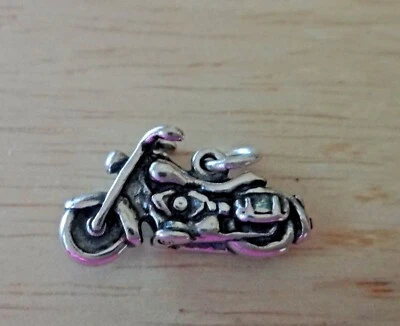 Dije detallado de plata de ley 3D 18x12 mm para motocicleta Foto 1 de 4