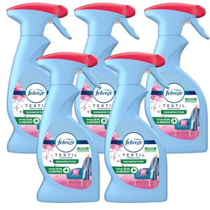 5 x 375ml Febreze Textilerfrischer Desinfektion Pinke Nelken - Bild 1 von 3