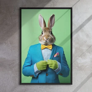 Bunny 24x36 Framed Canvas Print - Picture 1 of 1