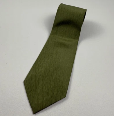 Corbata tradicional de poliéster para hombre Apt.9 verde oliva nueva sin etiquetas Foto 1 de 4