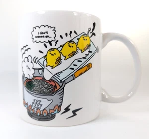 Sanrio - Gudetama - The Lazy Egg Large Coffee Mug 20oz (Sad Eggs in Noodle Pot) - Picture 1 of 8