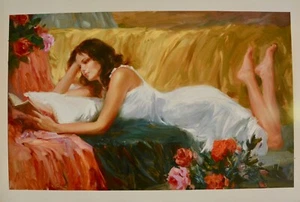 Russian Vladimir Volegov "Lost in a Tale" Embellished Canvas, S/N with COA - Picture 1 of 15