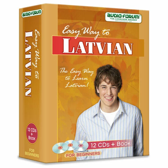 Easy Way to Latvian (12 CDs/Book) by Audio Forum - *NEW in BOX* - Image 1 of 2