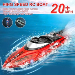 RC Boat for Kids Adult 20KM/H High Speed Racing Boat 20+ MPH Remote Control - Picture 1 of 7