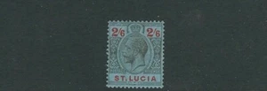 ST. LUCIA 1921-24 KGV Portrait (Scott 88 2sh6) F MH - Picture 1 of 1