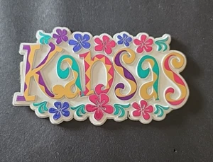 Kansas Colorful Rubber Magnet - Picture 1 of 3