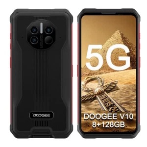DOOGEE V10 5G-Netz Outdoor Smartphone 8GB RAM+128GB ROM Android 11 8500mAh Handy - Zdjęcie 1 z 11