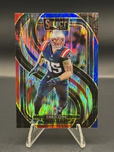 Panini Select 2024 - Premier Level Chris Long #137 rojo y azul Shock Prizm - Imagen 1 de 2