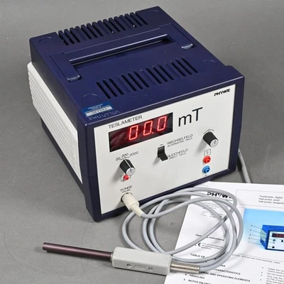 Teslametro digital PHYWE + sonda. Para campos de CA y CC Foto 1 de 4