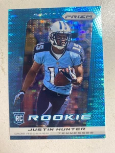 Justin Hunter 2013 Panini Prizm Blue Dot Refractor Insert Rookie RC Titans - Picture 1 of 2