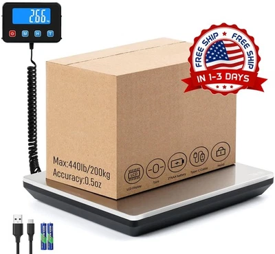 Báscula postal digital para envíos de 0.5 oz y alta precisión de 440 lb NUEVO US - Image 1 of 4
