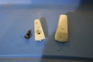 Mustang 1968 1969 1970 1971 1972 1973 Coat Hook  Base & screw WHite Original OEM - Picture 1 of 5